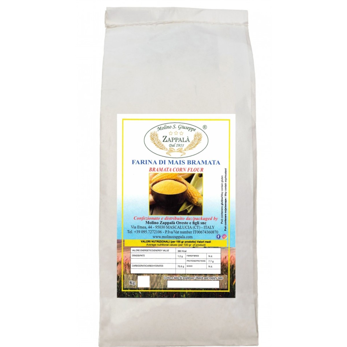 1 Kg Farina di Mais Bramata