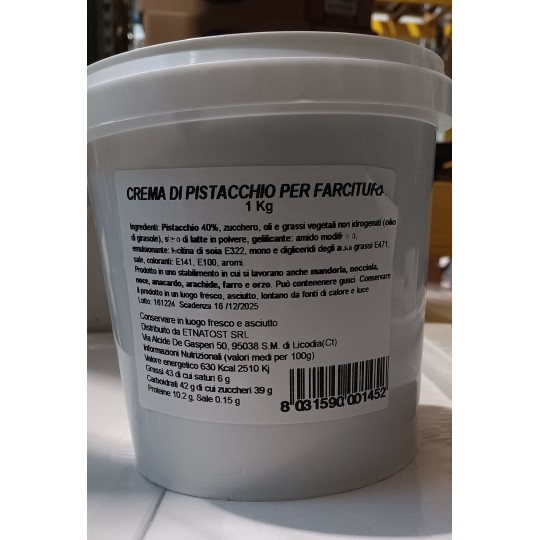 1 Kg de crème douce à la pistache à 40%