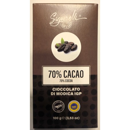 100 g 70% de cacao% - Chocolat Modica IGP