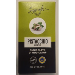 100 gr pistachio cocoa - Modica IGP chocolate