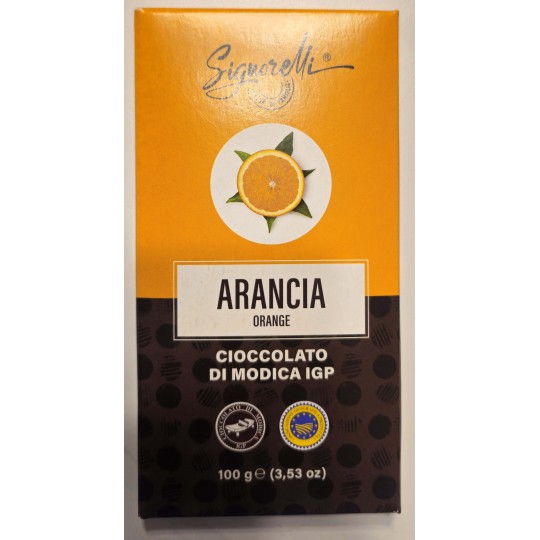 100 g Cacao naranja - chocolate Modica IGP