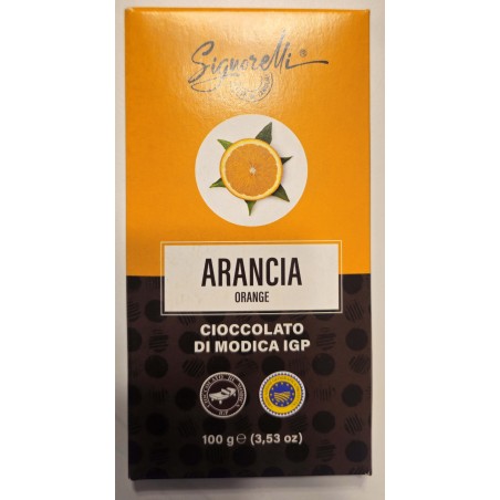 100 gr orange cocoa - Modica IGP chocolate
