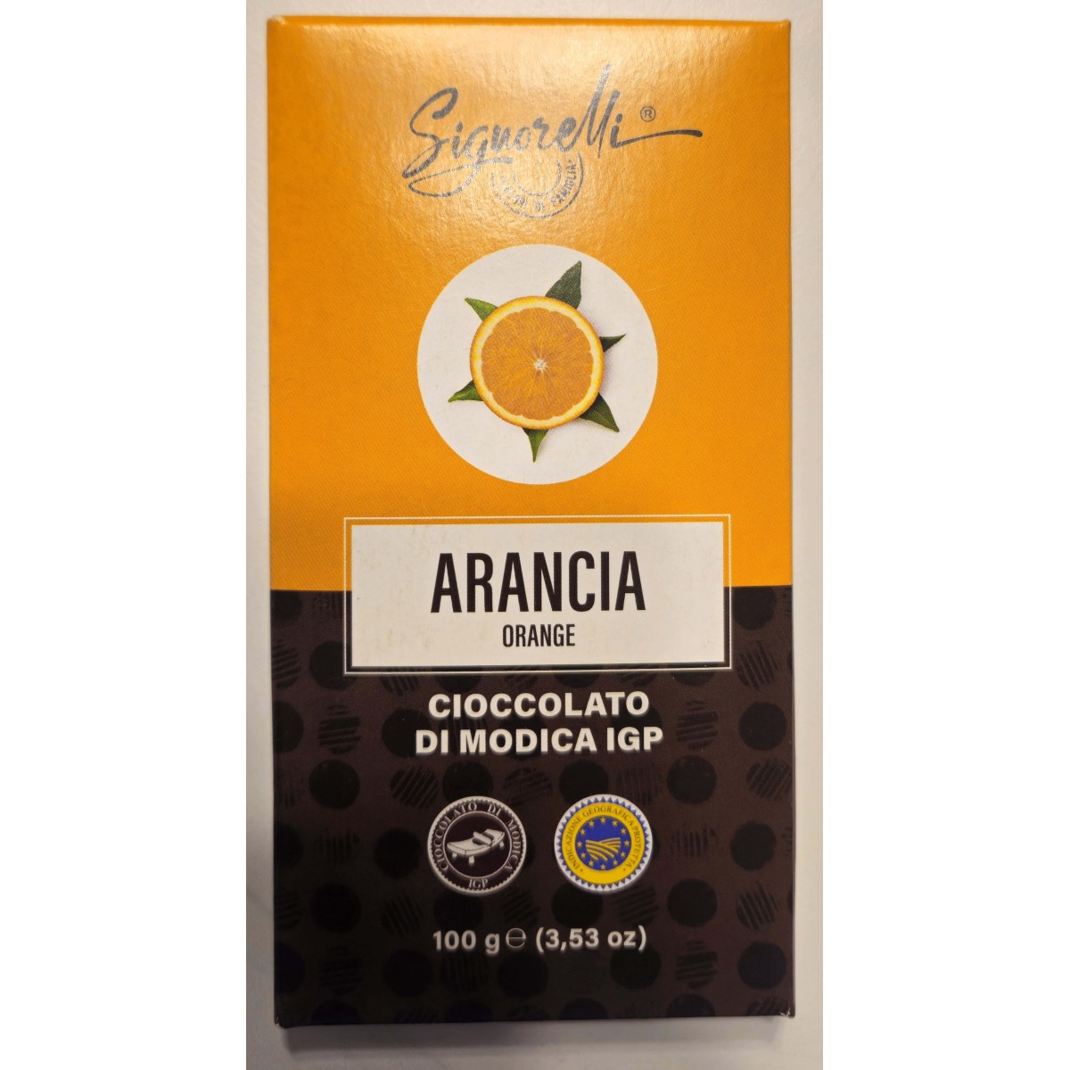 100 gr Cacao all'Arancia - Cioccolato di Modica IGP
