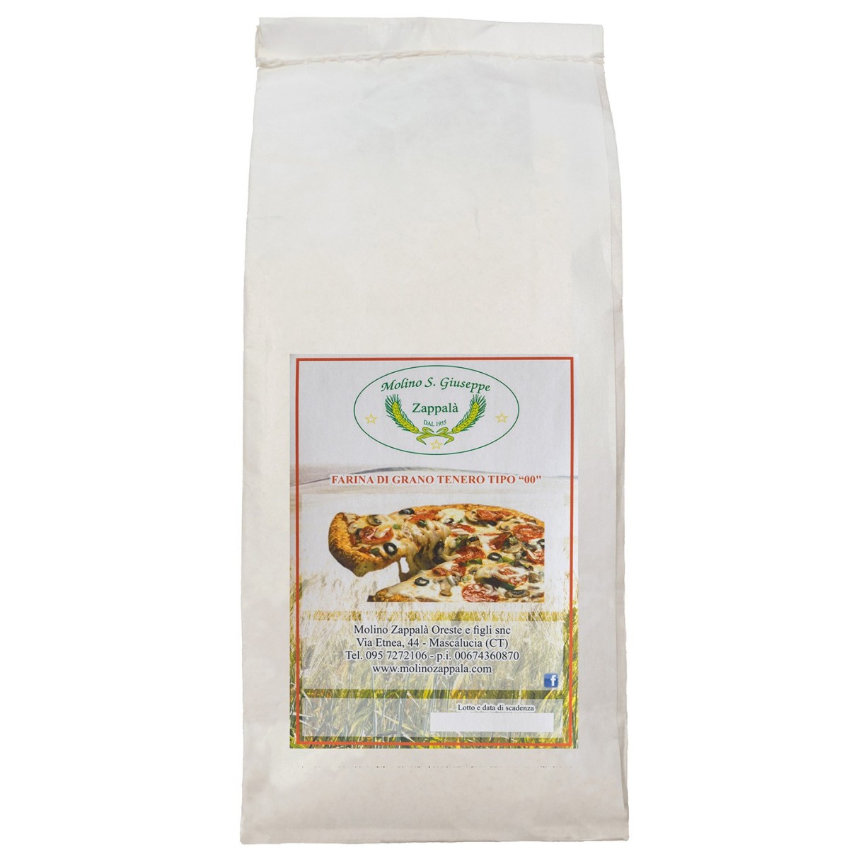 25 kg de farine de blé tendre type 00 -MOLINO ZAPPALA '