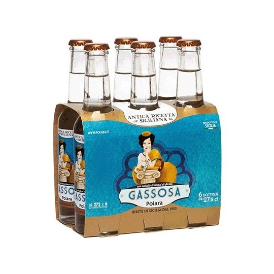 Gassosa Traditional Sicilian Soda – 6 × 275 ml – Polara