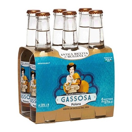 Gassosa Traditional Sicilian Soda – 6 × 275 ml – Polara