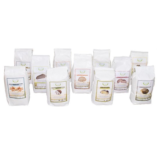 5kg Mix Pack Saveurs Anciennes "FARINE DE TYPE 2, SEMOULE REMILLÉE, CAPPELLI, KAMUT, ÉPELLED" -MOLINO ZAPPALA '