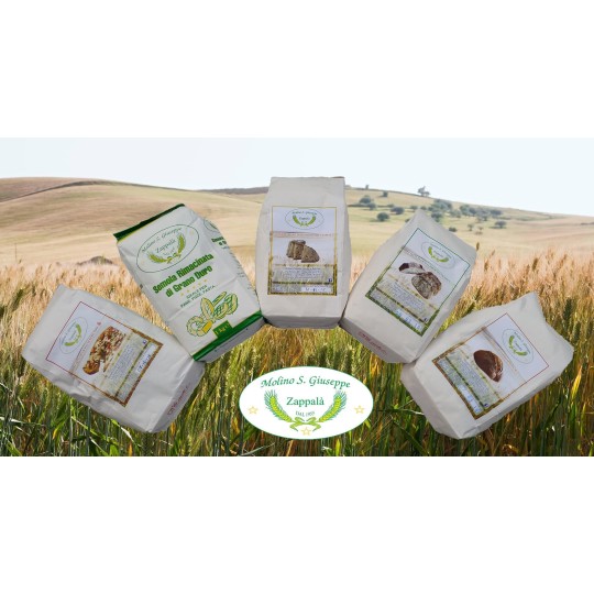 5kg "Antichi Sapori" Mixed Pack: Type 2 Flour, Remilled Semolina, Cappelli, Khorasan, Spelt
