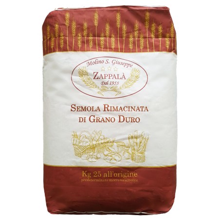 25 kg Special Remilled Sicilian Durum Wheat Semolina – Molino Zappalà