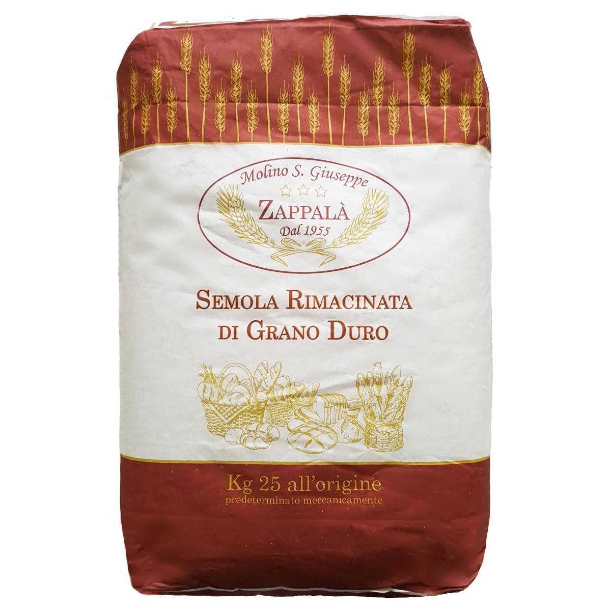 25 kg Remillierter sizilianischer Hartweizengrieß SPEZIAL - MOLINO ZAPPALA '