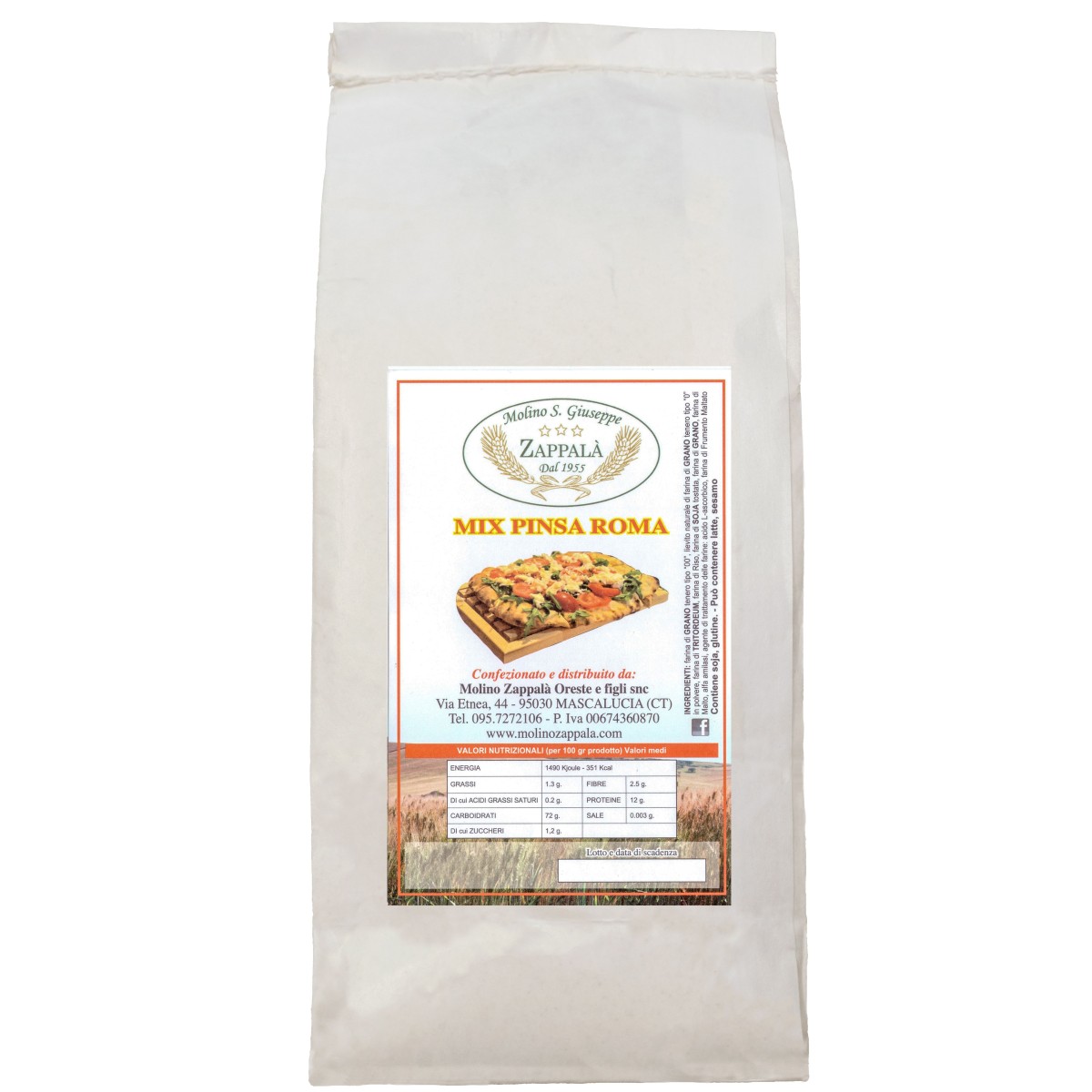 1 Kg Mix "PinsaRoma" Molino Zappalà