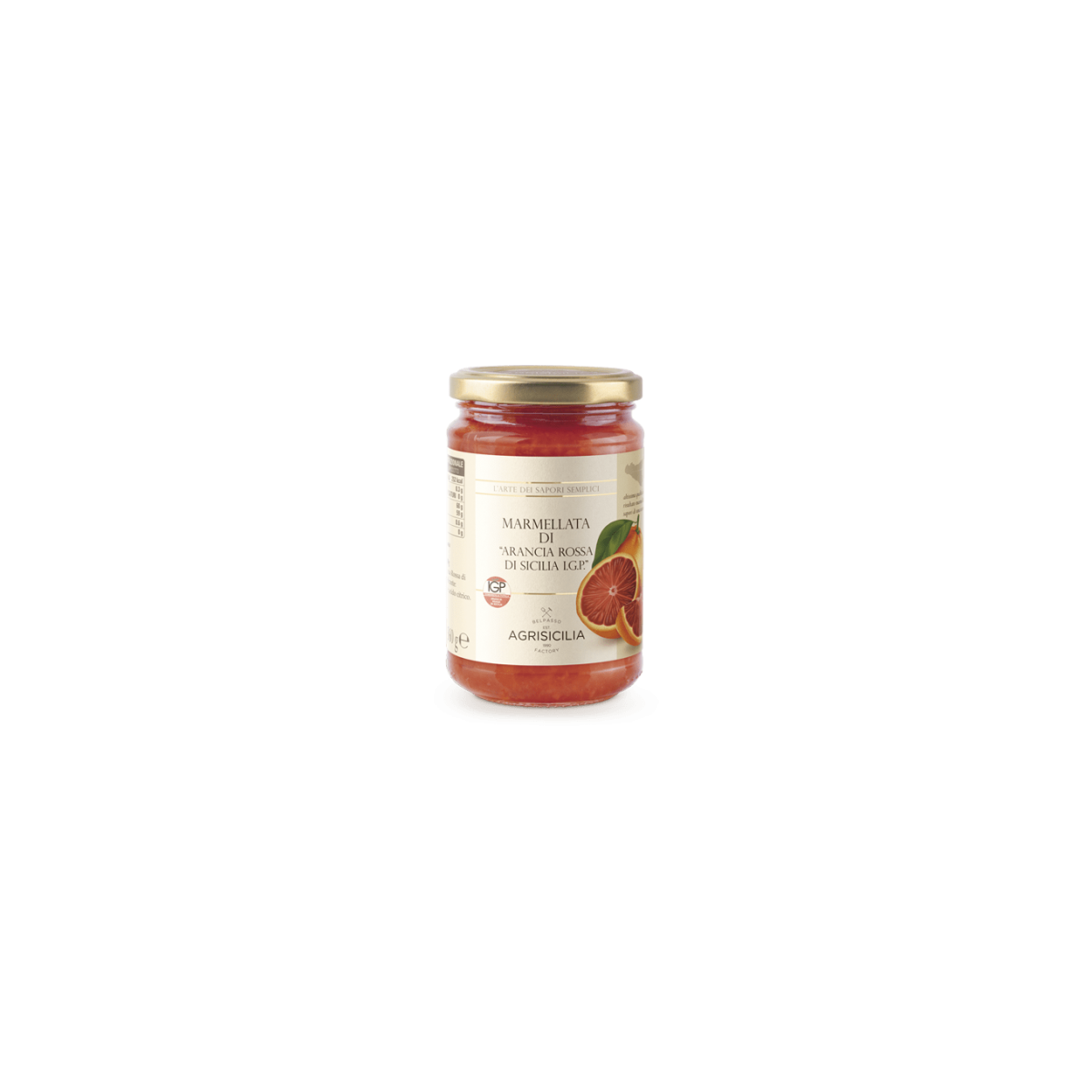 Confiture sicilienne d'orange rouge "Dop" 360 g