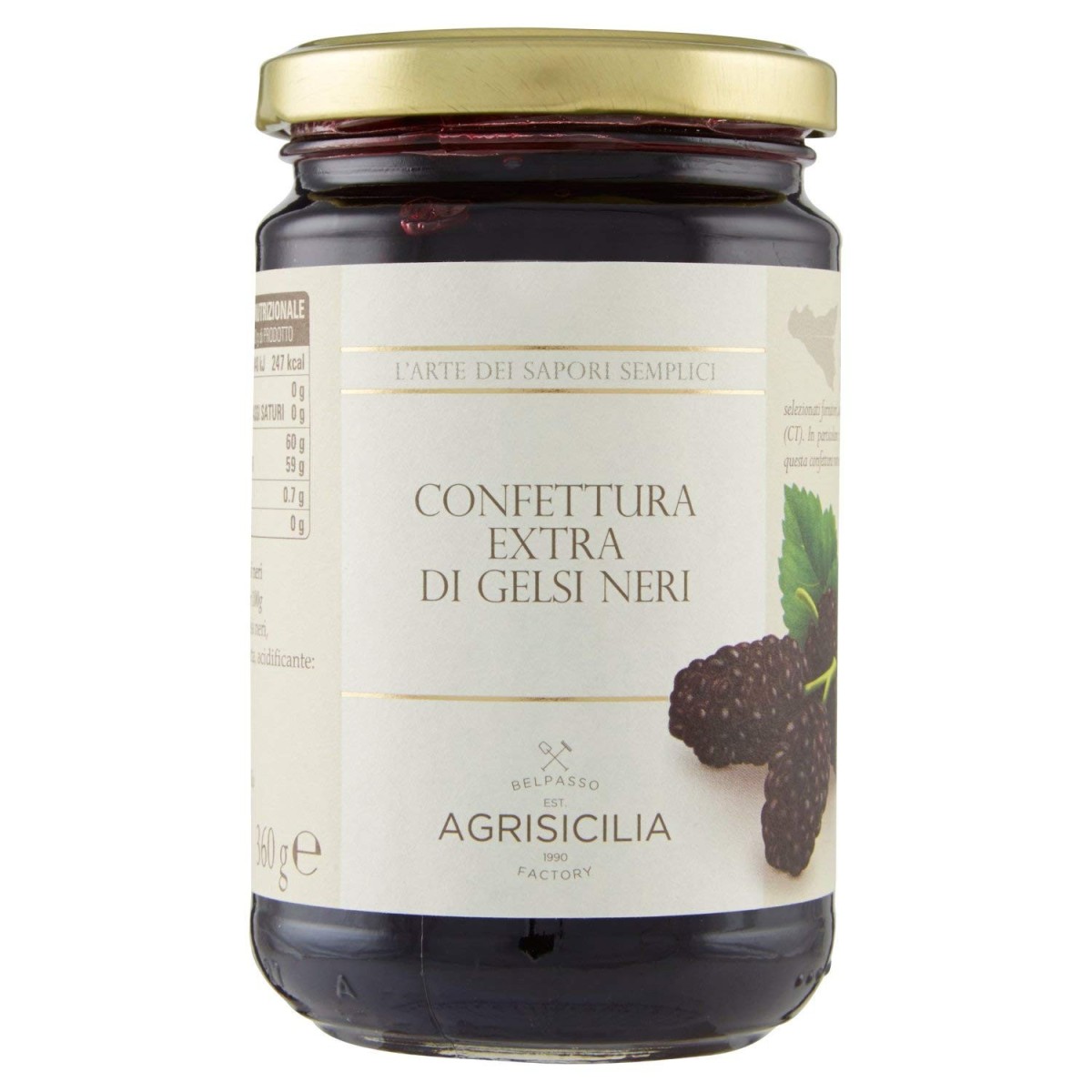 Confettura Extra di Gelsi Neri 360 g
