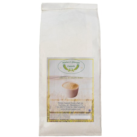 5 kg Sicilian Durum Wheat Semolina for Pasta Making – Molino Zappalà