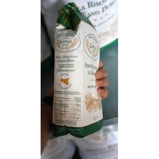 1Kg Semola rimacinata di grano duro siciliano tipo SPECIALE  - Molino Zappalà