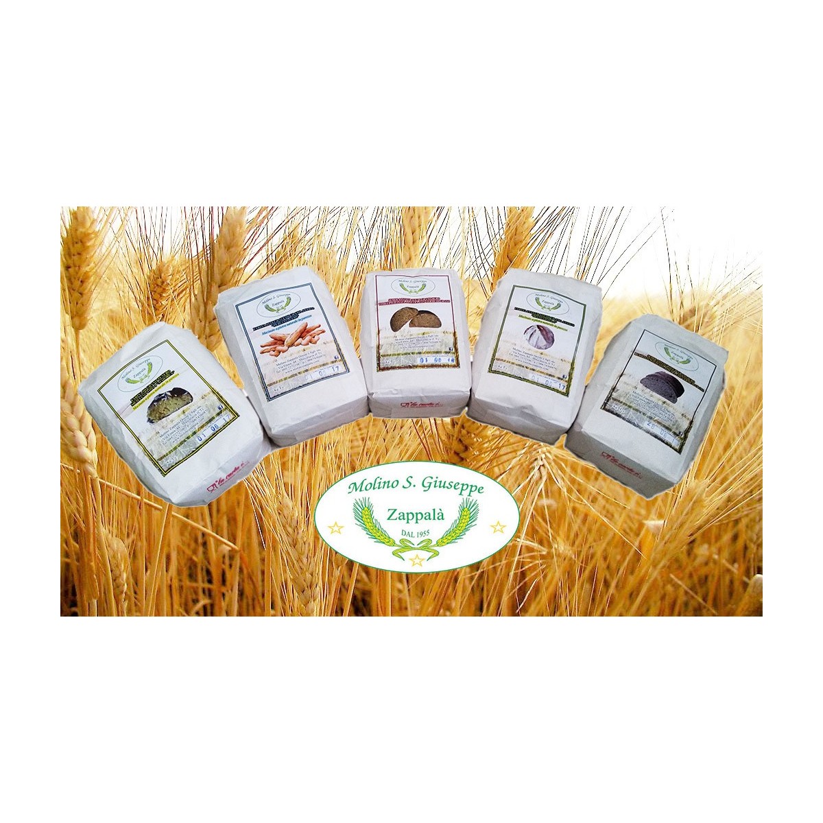 5kg Mix Pack Sicile "PERCIASACCHI, PANE NERO, TIMILIA, RUSSELLO, MAJORQUE-MOLINO ZAPPALA '