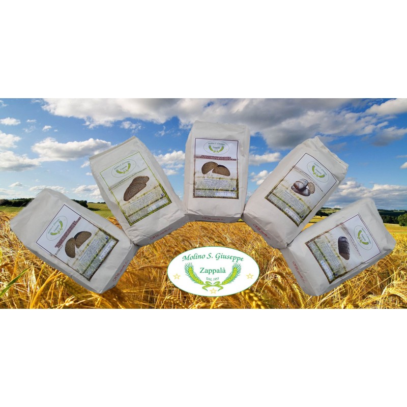 5 kg Wholemeal Mix – Russello, Tumminia and Buckwheat Flours