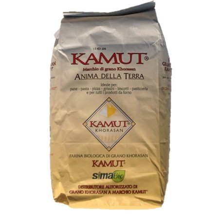 5x5 kg de harina KAMUT® trigo khorasan "tipo 0" -MOLINO ZAPPALA'- PRODUCTO ORGÁNICO