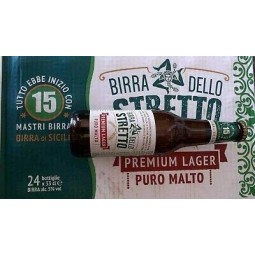 24x33cl Birra Dello Stretto 33cl "premium Lager" Puro Malto
