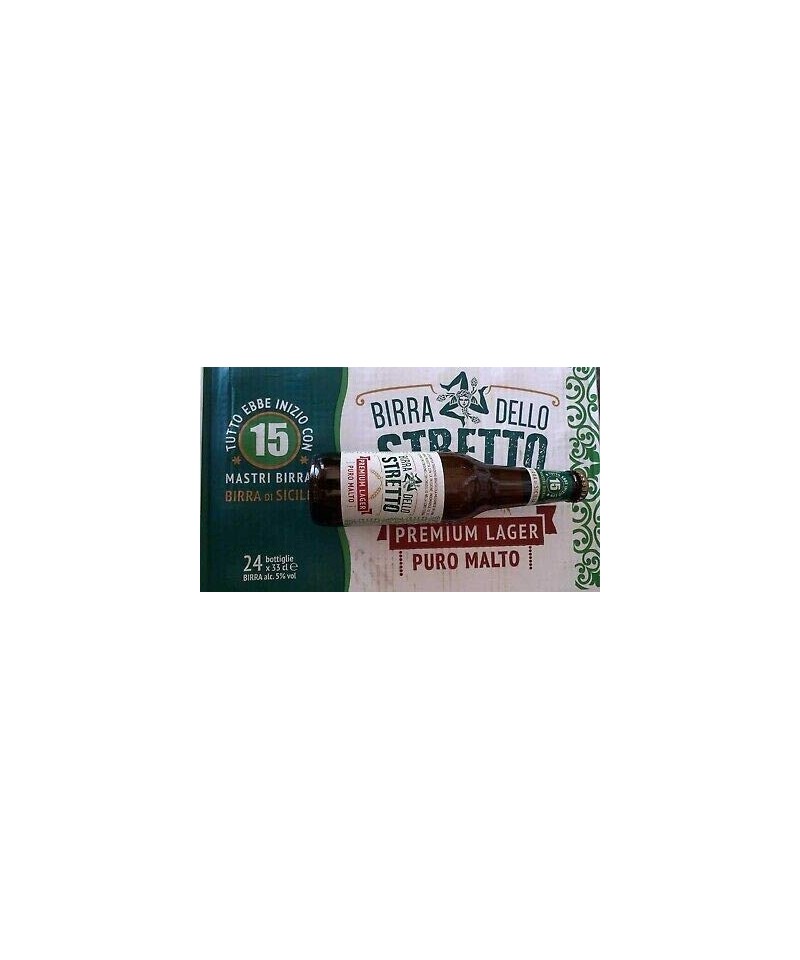 24x33cl Birra dello Strait 33cl "premium Lager" Pura Malta