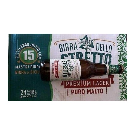 24x33cl Birra Dello Stretto 33cl "premium Lager" Puro Malto