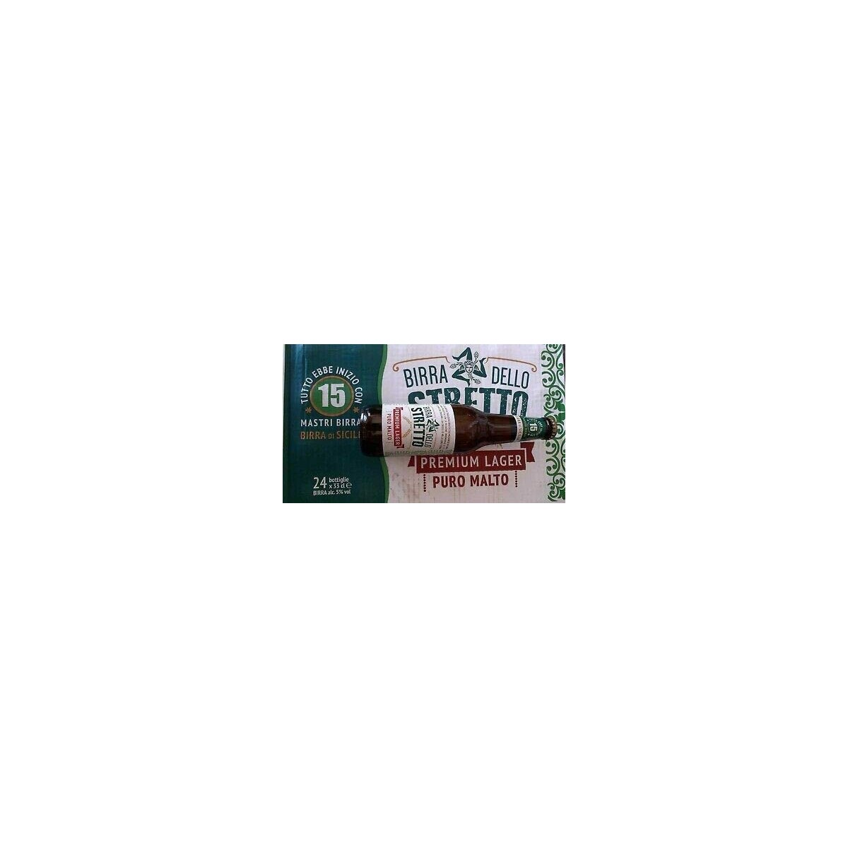 24x33cl Birra Dello Stretto 33cl "premium Lager" Puro Malto