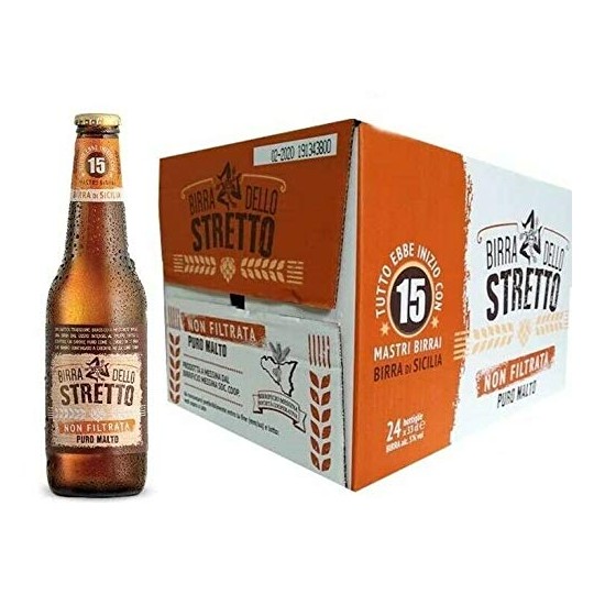 24x33cl BEAR BOTTLES OF THE STRATED "NOT FILTERED" PURE MALTO