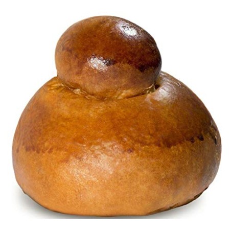 26 unidades x 75 g de brioche siciliano "con tuppo"