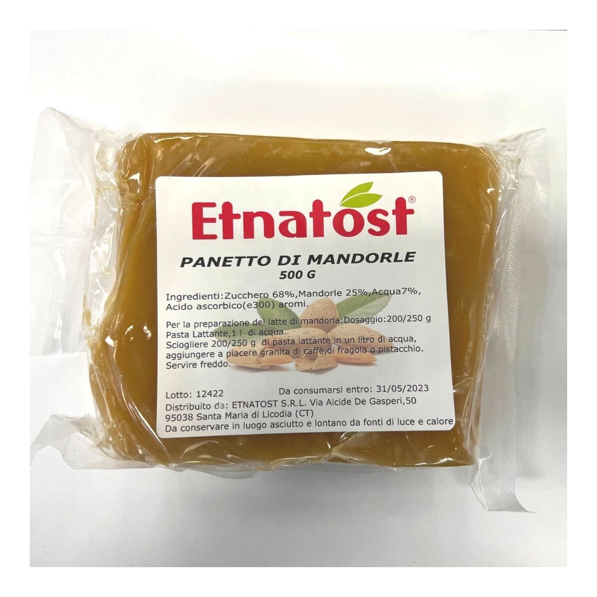 500 gr Panetto a Pasta di Mandorla